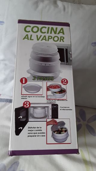 cocina al vapor para microondas