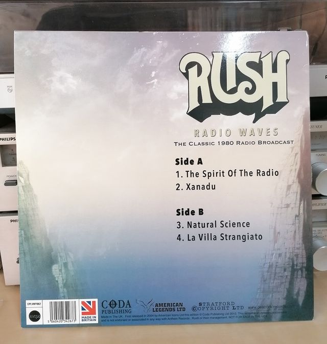 LP Vinilo Rush Radio Waves