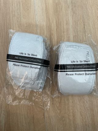 +60 filtros 2.5 para mascarillas 
