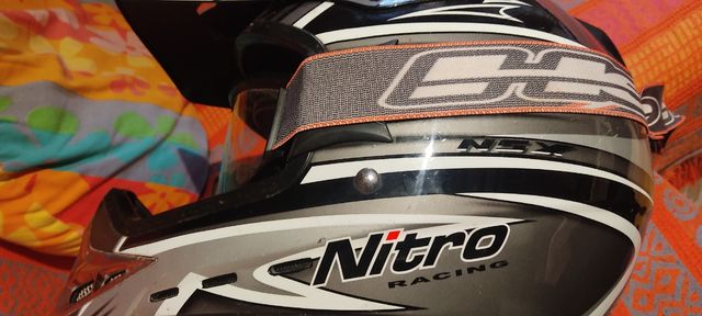 casco enduro, gafas incluidas