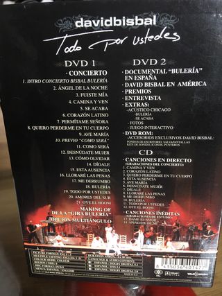 David Bisbal Concierto y cd de Todo por ustedes