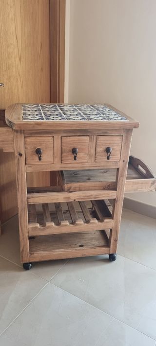 CAMARERA DE ESTILO RUSTICO COLECCION MEJICANO

