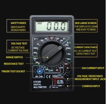 Mini multímetro digital