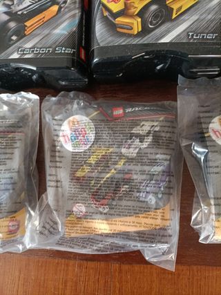 Lotto 3 Lego Racers + 4 Lego McDonald's