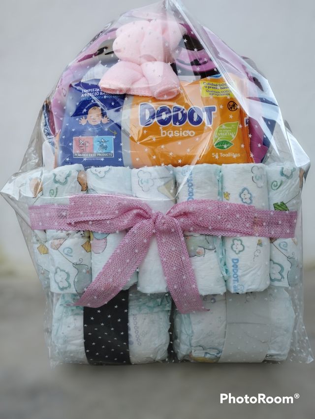 🧸Tarta de pañales diseño cochecito🧸 *