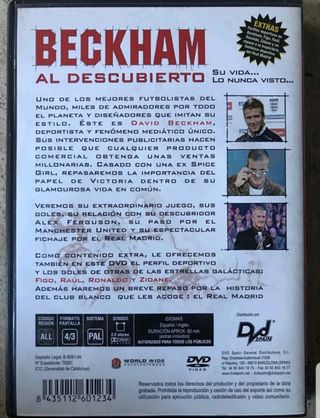 David Beckham, biografia dvd reportaje