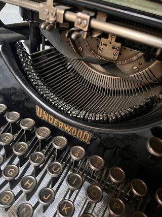Máquina de escribir antigua Underwood