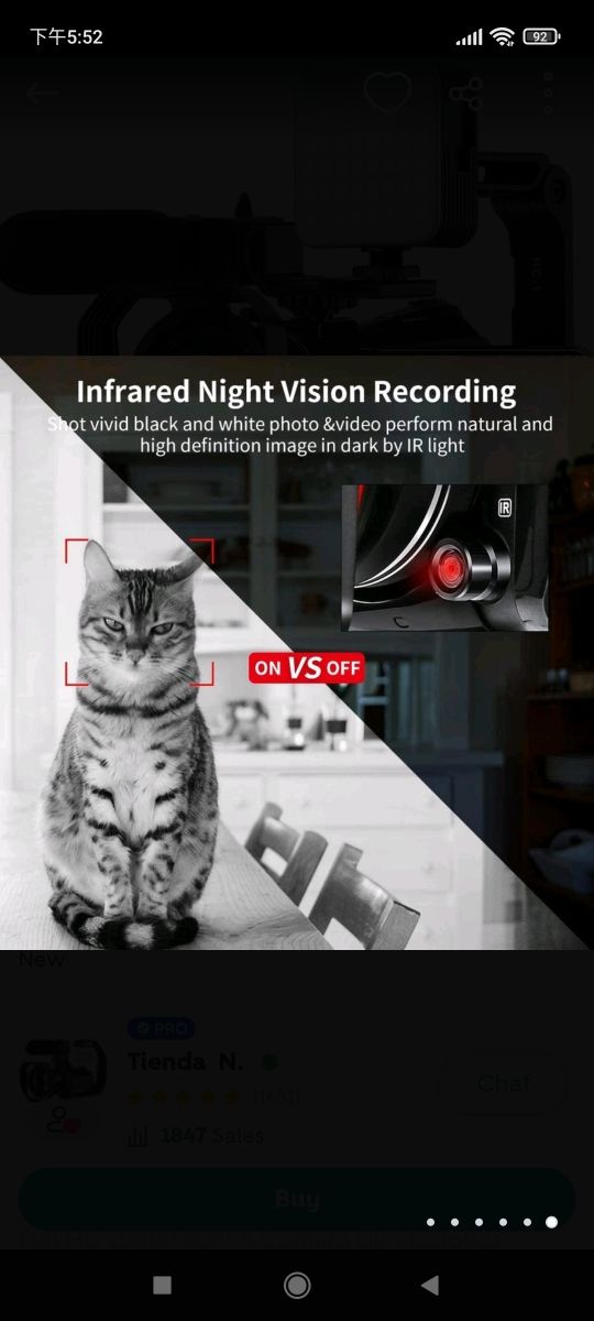 ORDRO 4K Cámara de Video Videocámara Full HD 1080P