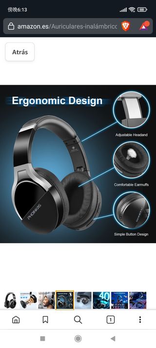 Cuffie senza fili Bluetooth, Q7 HiFi Wirele