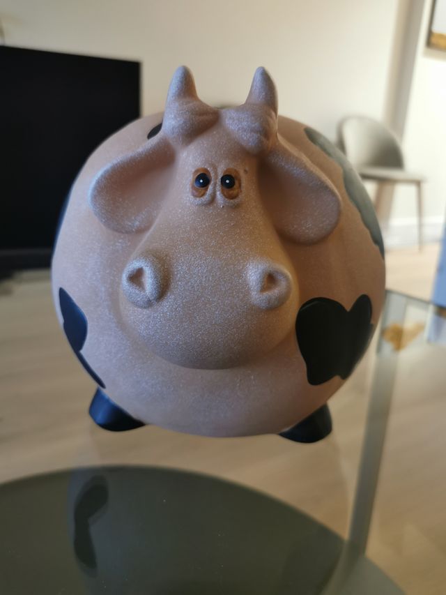 Hucha cerámica vaca