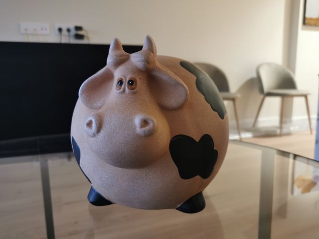 Hucha cerámica vaca