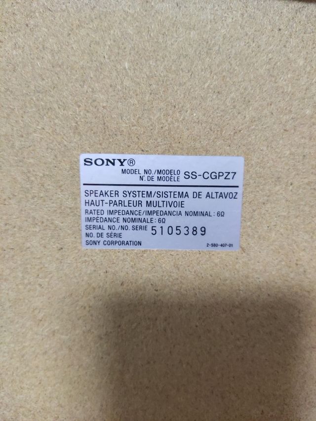 altavoces de estantería sony