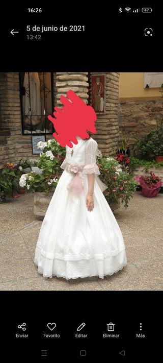 vestido de comunión