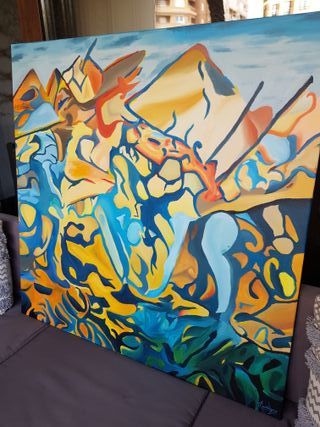 Cuadro de D. Castiñeyra grande hecho a mano