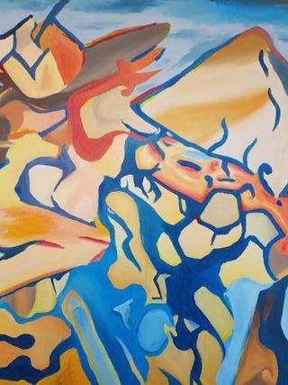 Cuadro de D. Castiñeyra grande hecho a mano