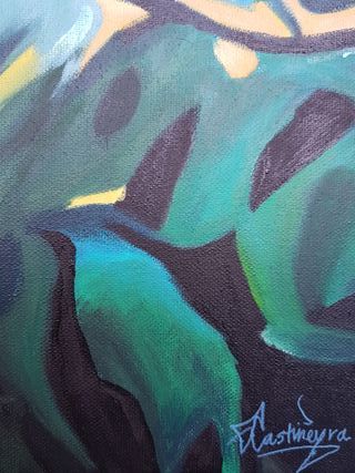 Cuadro de D. Castiñeyra grande hecho a mano