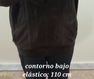 Cazadora hombre cuero marrón