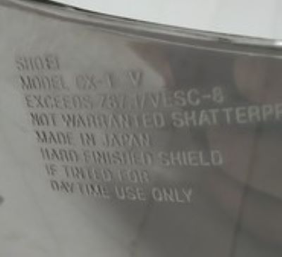 Visor Pantalla SHOEI XR100 CX1 / X67 P