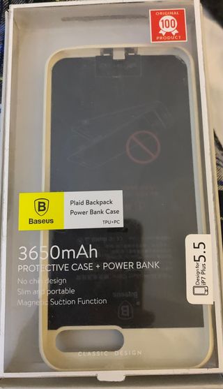 cargador paraIPhone 7 Plus bateria Baséus 3650 mAh
