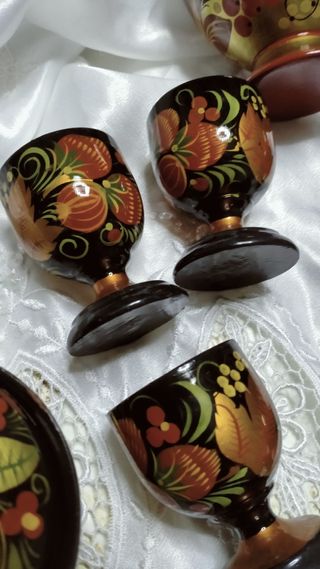 Set Russia di legno fatti a mano.