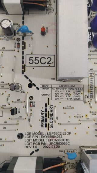 Despiece SMART TV LG OLED OLED55C25LB