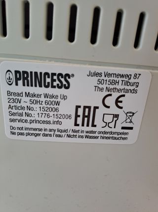 Panificadora Princess