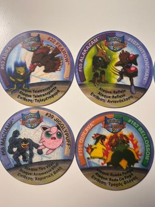 Tazos pokemon league 2 lote