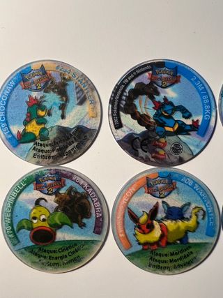 Tazos pokemon league 2 lote