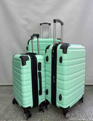 Pack 3 Maletas Doble Cremallera Doble Rueda