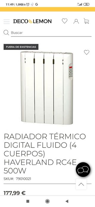 Radiador Haverland 500w programable