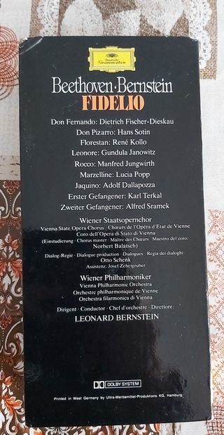 Fidelio. Beethoven-Bernstein. 3 musicassette