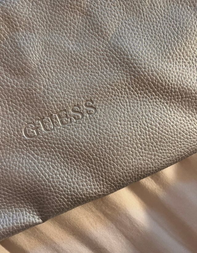 Sacca zaino Guess argento metallizzato