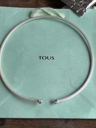 Tous gargantilla mesh margarita de plata