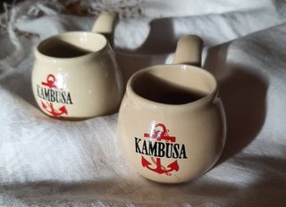 Set due tazzine in ceramica Bonomelli anni 60