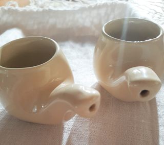 Set due tazzine in ceramica Bonomelli anni 60