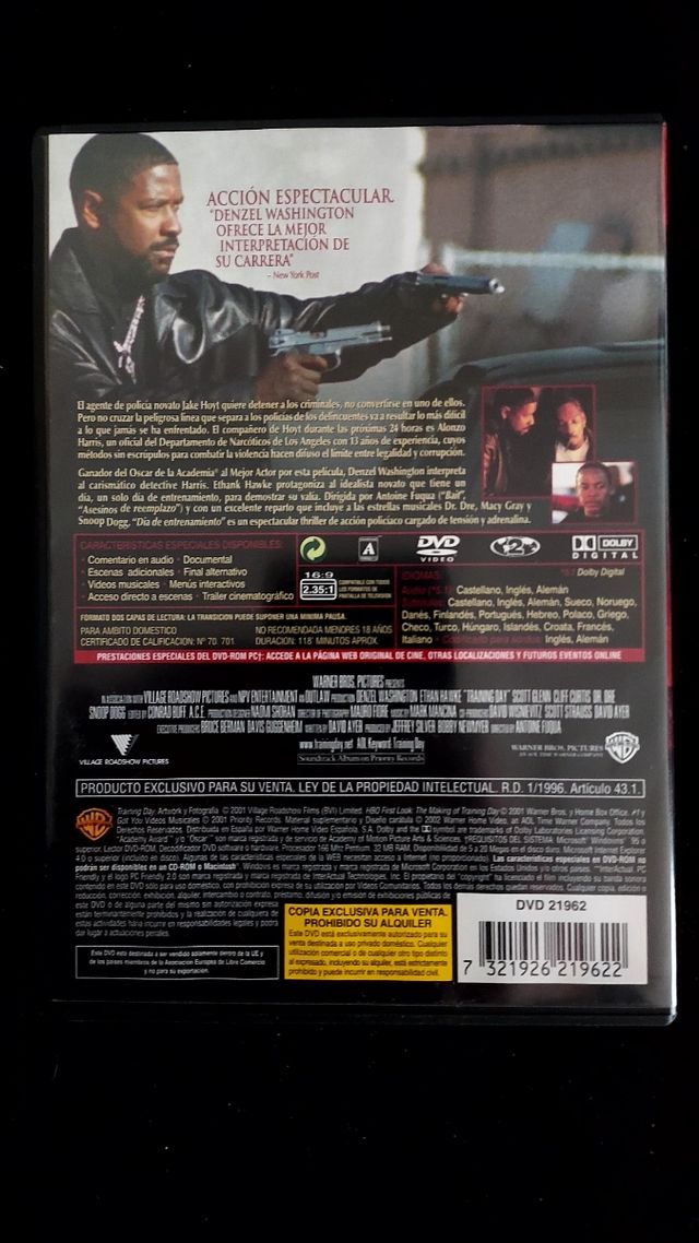 Training Day en DVD