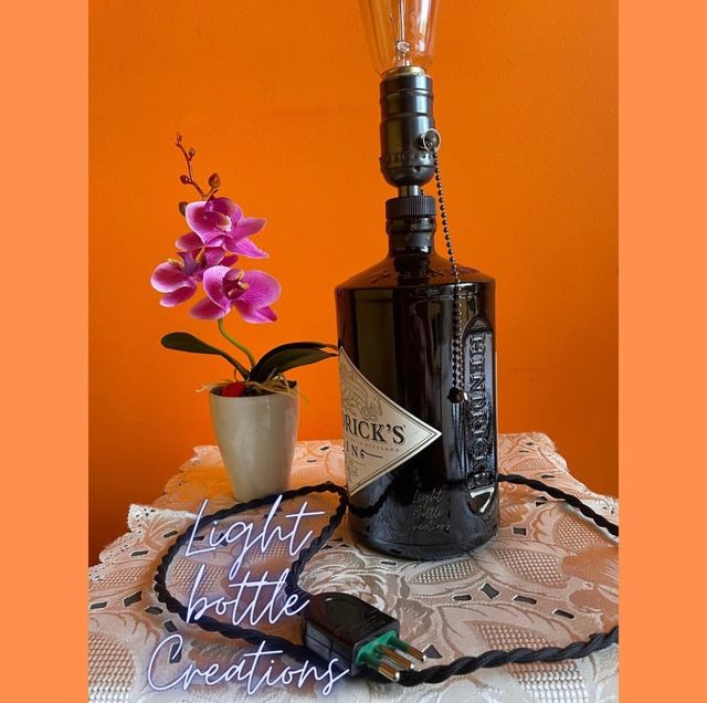 Lampada bottiglia Hendrick's gin  Stile VintagE