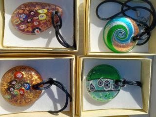 collane vetro murano  nuove