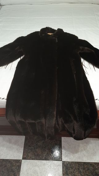 abrigo de piel, imitación vison