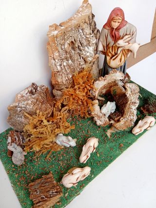 Figuras de Belén Landi Moranduzzo escena conejos