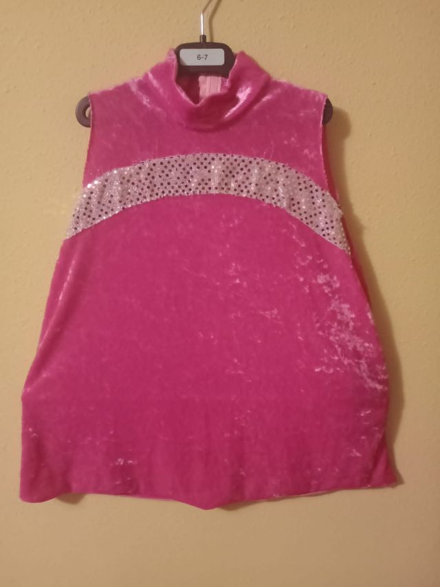 Disfraz de chica yeyé hippie rosa carnaval 6 años