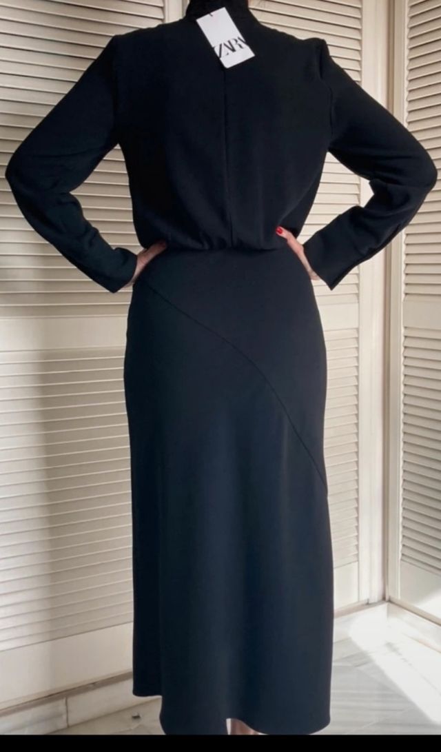 vestido midi zara