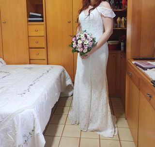 Vestido de novia, ideal para una boda civil