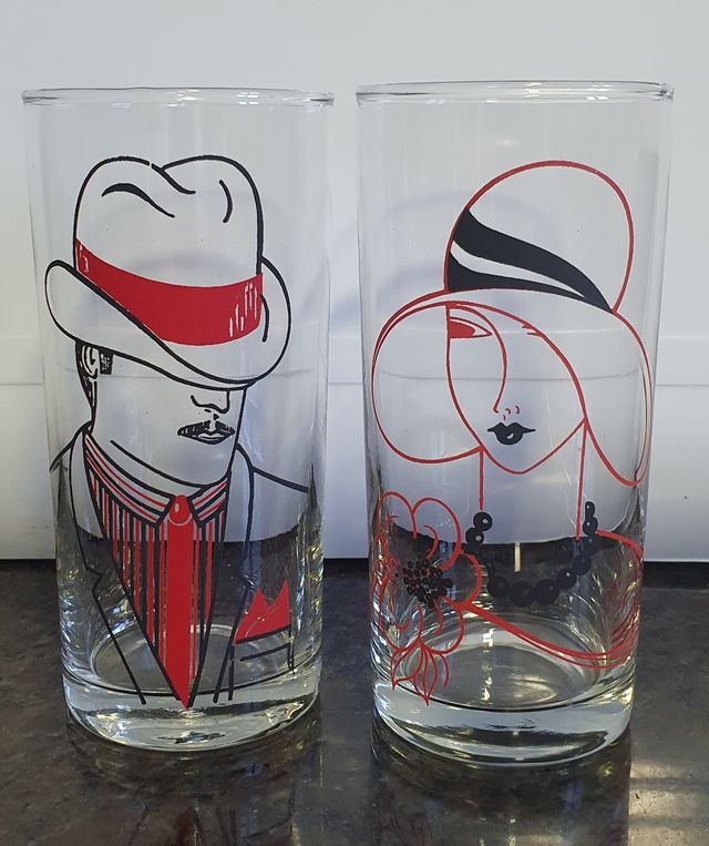 juego de 2 vasos pareja