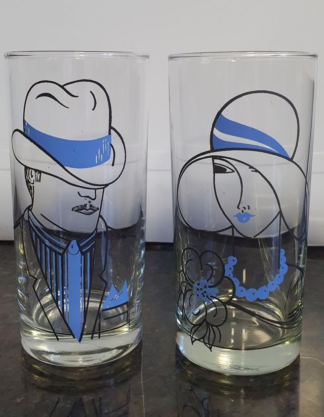 juego de 2 vasos pareja