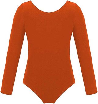Maillot Básico manga larga tejido Espuma Naranja.