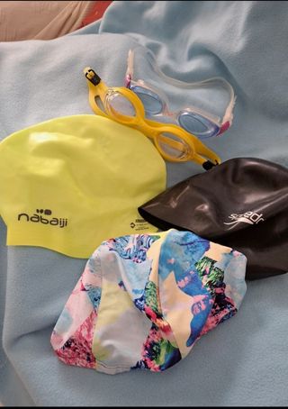 set per nuoto Pullbuoy nabaiji 3 cuffie 2 occhiali