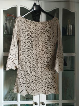 Top sobreprenda crochet