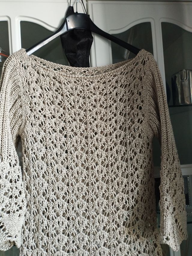 Top sobreprenda crochet