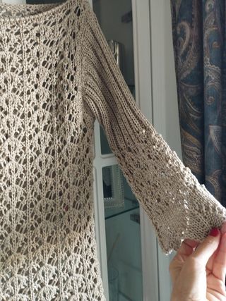 Top sobreprenda crochet